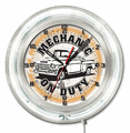 Mechanic On Duty Neon Clock 19