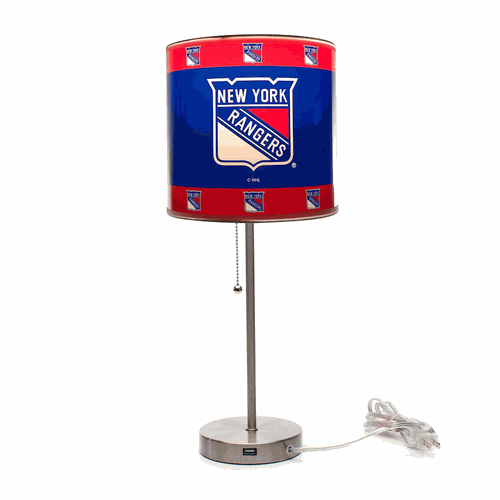 New York Rangers Chrome Table Lamp