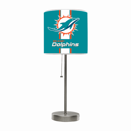 Miami Dolphins Chrome Table Lamp