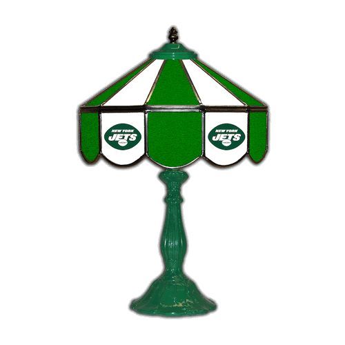 New York Jets 21 Glass Table Lamp