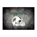 Miami Dolphins Distressed Rug