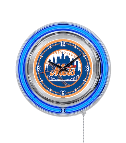 New York Mets Neon Clock 15