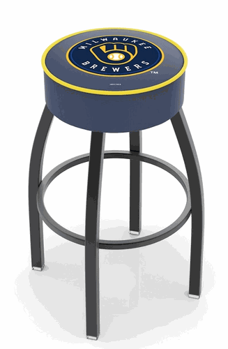 Milwaukee Brewers Cushion Swivel Stool