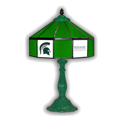Michigan State 21 Glass Table Lamp