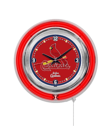 St Louis Cardinals Neon Clock 15