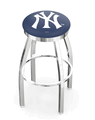 New York Yankees Ring Chrome Swivel Stool