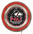 Northern Illinois Neon Clock 15