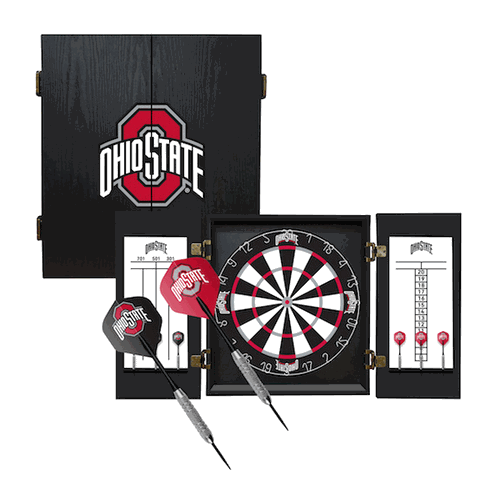 Ohio State Fan's Choice Dart Cabinet
