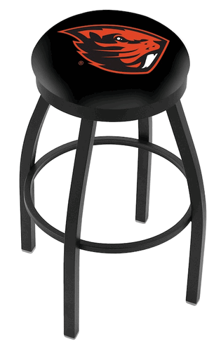 Oregon State Black Ring Swivel Stool