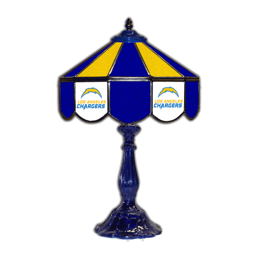 Los Angeles Chargers 21 Glass Table Lamp