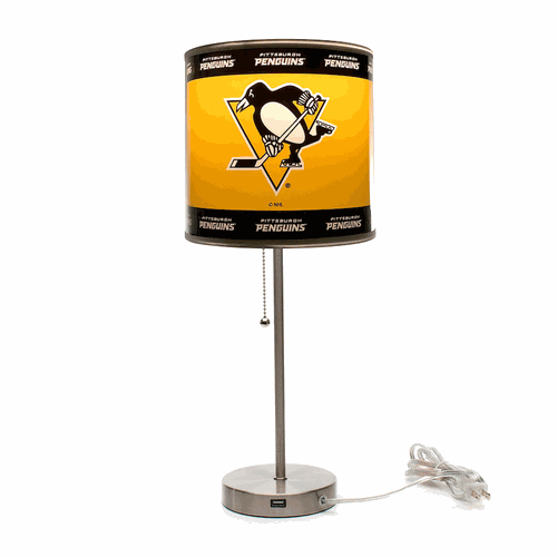 Pittsburgh Penguins Chrome Table Lamp