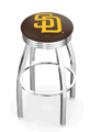 San Diego Padres Chrome Diner Swivel Stool