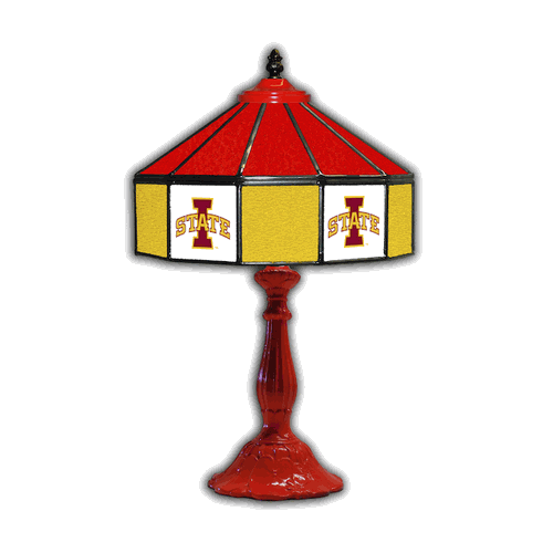Iowa State 21 Glass Table Lamp