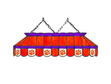 Clemson 40 Stained Glass Billiard Lamp