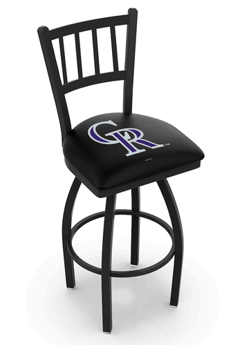 Colorado Rockies Jailhouse Back Swivel Stool