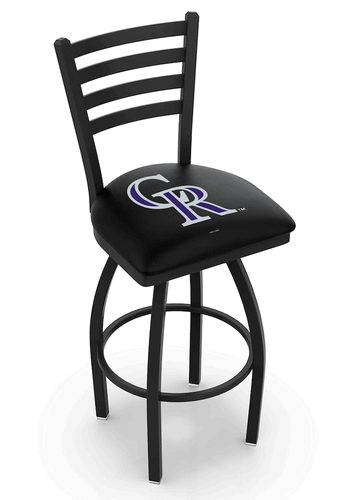Colorado Rockies Ladder Back Swivel Stool