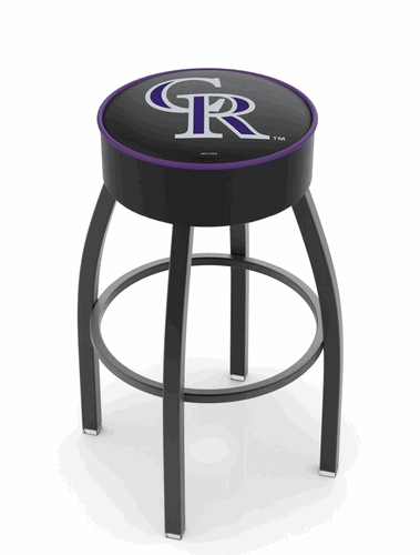 Colorado Rockies Cushion Swivel Stool