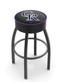 Colorado Rockies Cushion Swivel Stool