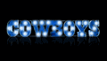 Dallas Cowboys Team Recycled Lighted Sign