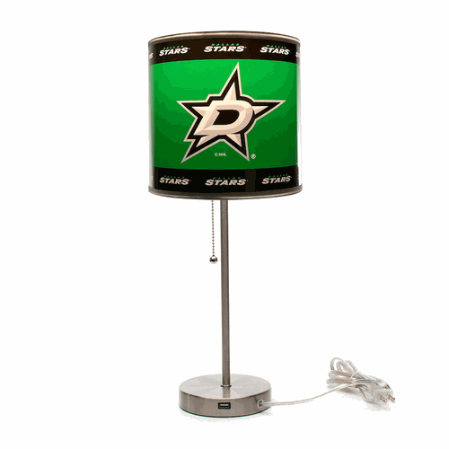 Dallas Stars 21 Glass Table Lamp