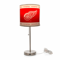 Detroit Red Wings Chrome Table Lamp