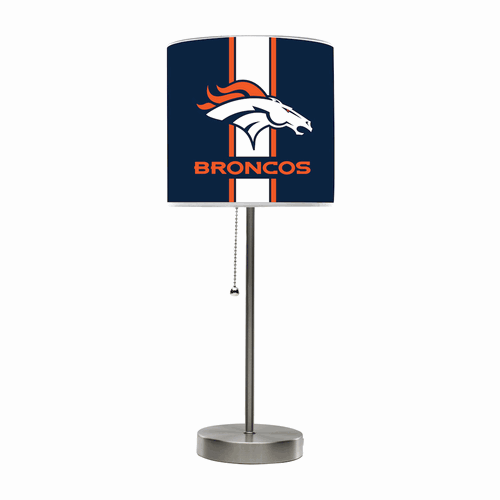 Denver Broncos Chrome Table Lamp