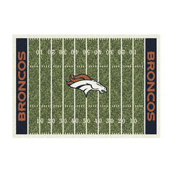 Denver Broncos Home Field Rug