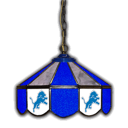 Detroit Lions 14 Stained Glass Pub Light