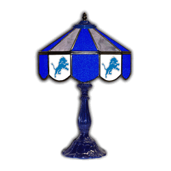 Detroit Lions 21 Glass Table Lamp