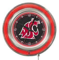 Washington State Neon Clock 15