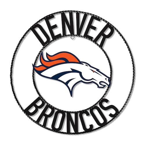 Denver Broncos Wrought Iron Wall Art