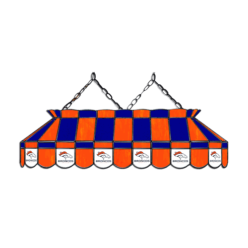 Denver Broncos 40 Stained Glass Billiard Lamp