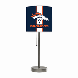Denver Broncos Chrome Table Lamp