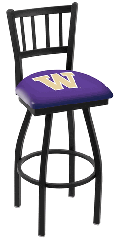 Washington Jailhouse Back Swivel Stool