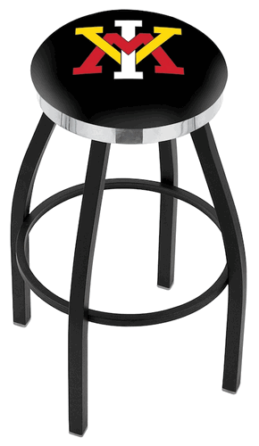 Virginia Military Chrome Ring Swivel Stool