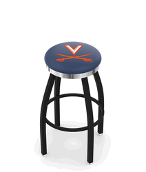 Virginia Chrome Ring Swivel Stool