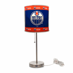 Edmonton Oilers Chrome Table Lamp