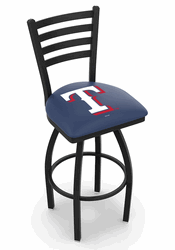 Texas Rangers Ladder Back Swivel Stool