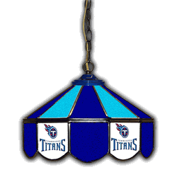 Tennessee Titans 14 Stained Glass Pub Light
