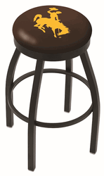 Wyoming Black Ring Swivel Stool