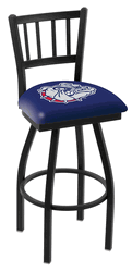 Gonzaga Jailhouse Back Swivel Stool