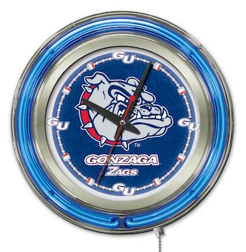 Gonzaga Neon Clock 15
