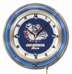 Gonzaga Neon Clock 19