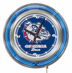 Gonzaga Neon Clock 15