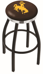 Wyoming Chrome Ring Swivel Stool
