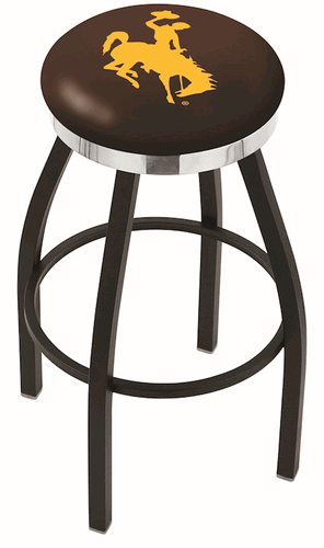 Wyoming Chrome Ring Swivel Stool
