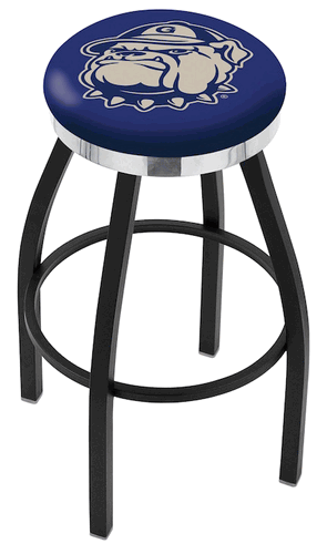 Georgetown Chrome Ring Swivel Stool
