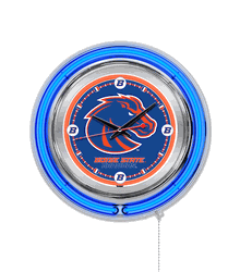 Boise State Neon Clock 15