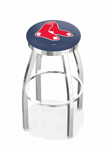 Boston Red Sox Ring Chrome Swivel Stool