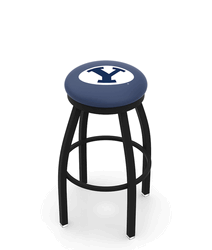 BYU Black Ring Swivel Stool